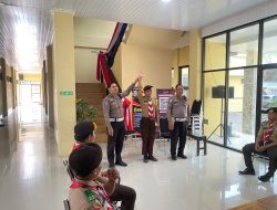 Satlantas Polres Soppeng Berikan Pembekalan Krida Lalu Lintas kepada Pramuka Saka Bhayangkara