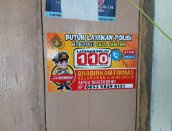 Bhabinkamtibmas Sosialisasikan Call Center 110, Menyasar Lingkungan Pancasila Selatan