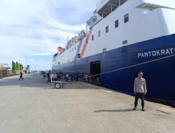 Polsek KPN Bersama Tim Terpadu Lakukan Pengamanan Pemberangkatan KM Pantokrator