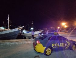 Patroli Malam Polsek KPN, Pantau Situasi Wujudkan Keamanan Wilayah Tetap Kondusif