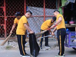 Polres Barru Bersama Jajaran nya Gelar Kegiatan Gerakan Infonedia Asri