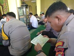 Doakan Keselamatan Masyarakat, Personel Polres Parepare Kembali Gelar Zikir dan Yasinan Bersama