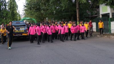 Meriahkan Hari Bhayangkara Ke-80, Polres Parepare Gelar Olahraga Bersama, Tebar Doorprize hingga Hadiah Umrah