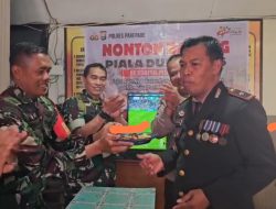Turut Merasakan Semangat Hari Bhayangkara Ke-80, Koramil 1405-01/Ujung Beri Kejutan Penuh Makna untuk Polsek Ujung