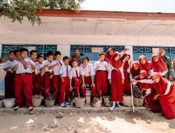 Pembuatan Sumur Bor TMMD Ke-129 Tuntas, Senyum Bahagia Hiasi Wajah Siswa SDN 245