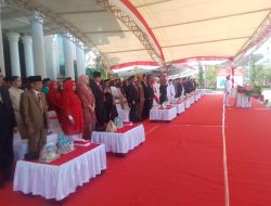 Perayaan HUT RI ke-81 di Kabupaten Polewali Mandar Berlangsung Khidmat,Puluhan ASN Terima Satya Lencana