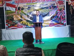 Wujudkan Semangat Kemerdekaan ke-81, Warga Lemo Baru Kuajang Gelar Tasyakuran Jalan Swadaya Dan Pesta Rakyat.