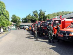 Pemkab Polman Bersama TNI-Polri Gelar Apel  Kesiap Siagaan Menghadapi Potensi Karhutla,Posko Dipusatkan Di Kodim 1402