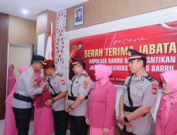 Kapolres Barru Pimpin Serah Terima Jabatan Kapolsek Barru Dan Pelantikan Kasiwas Polres Barru