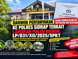 LP/831/XII/2025/SPKT Sudah Berbulan-bulan, Darwin Desak Polres Sidrap Beri Kejelasan