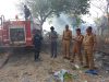 Damkar 3 Kecamatan dan PLTU Padamkan Kebakaran Lahan di PonPes DDI Mangkoso Kampus III Putri Bulu Lampang