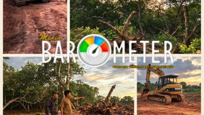 DISOROT! TANAH WARISAN 2 HEKTARE DIDUGA DISEROBOT OKNUM KEPALA LINGKUNGAN, KEBUN JAMBU METE DIRATAKAN EKSKAVATOR