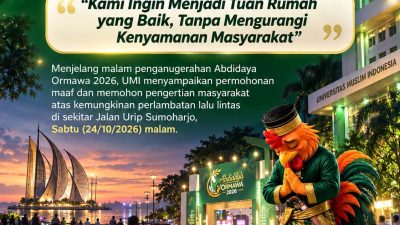 UMI Mohon Maaf kepada Warga Makassar: “Kami Ingin Menjadi Tuan Rumah yang Baik, Tanpa Mengurangi Kenyamanan Masyarakat”